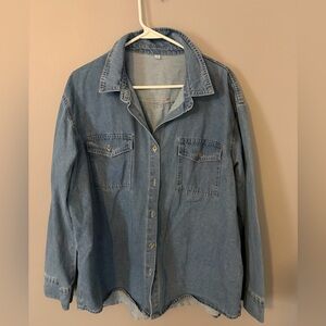 Casual Denim Button-Up Shirt